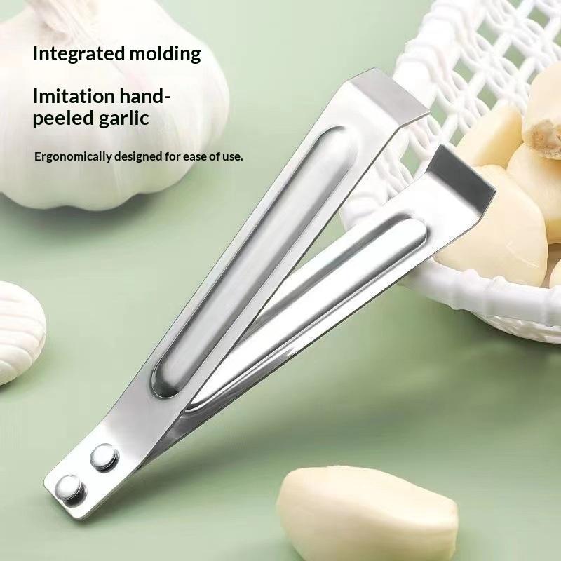 Home Cooking Restaurant - Stainless Steel Garlic Peeling Clip Ergonomic