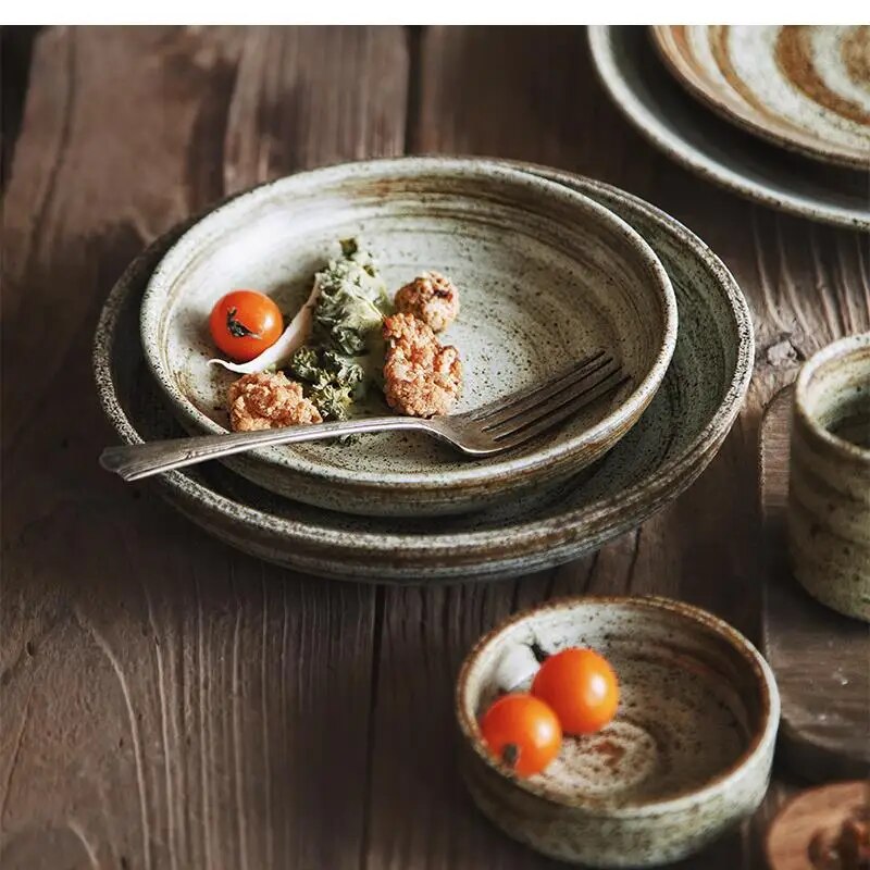 Home Cooking In Japanese - Japanese Handmade Stoneware Tableware Plates and