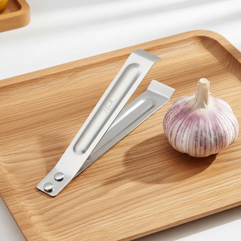 Home Cooking Restaurant - Stainless Steel Garlic Peeling Clip Ergonomic