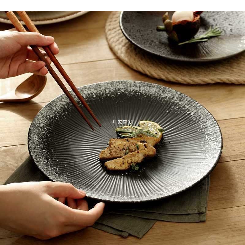 Home Cooking In Japanese - Japanese Retro Cuisine Ceramic Sushi Plate