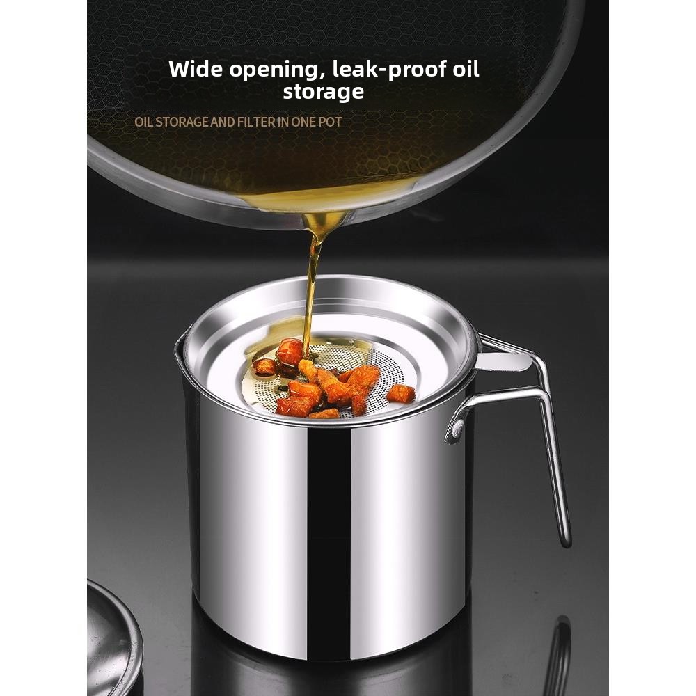 Home Cooking Oil Filter - Stainless Steel Oil Bottle Filter Kitchen