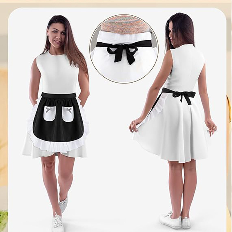 Elegant Lace Short Apron With  - Home Cooking Services review and price
