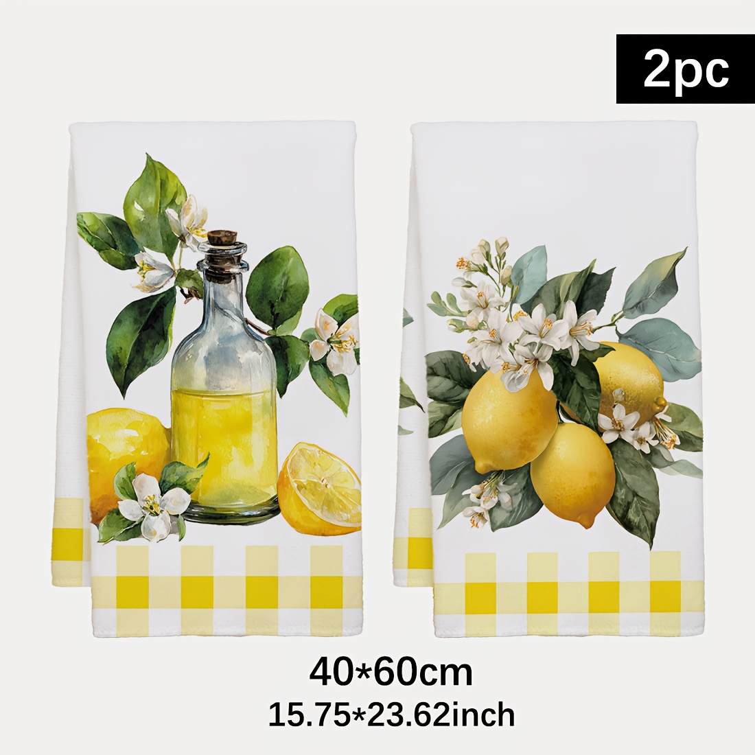 2pcs, lemon floral pattern kit - Home Cooking Services review and price