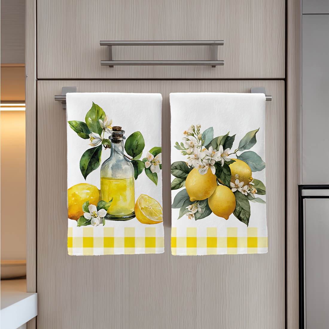 2pcs, lemon floral pattern kit - Home Cooking Services review and price