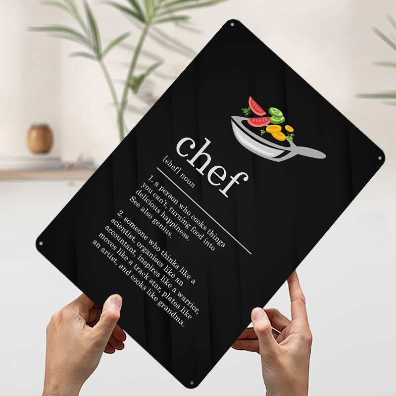 Funny Chef Definition Cook Tin - Home Cooking Definition review and price