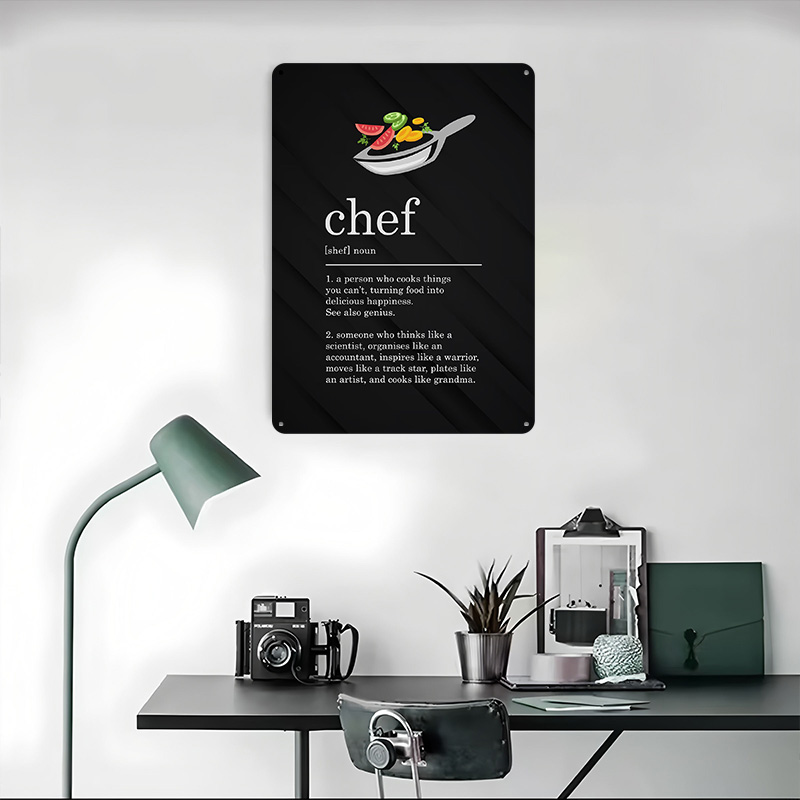 Funny Chef Definition Cook Tin - Home Cooking Definition review and price