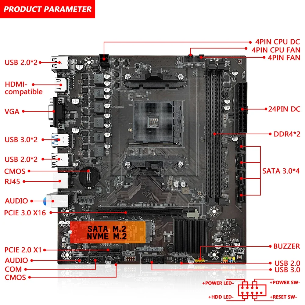 MACHINIST B450 Motherboard AMD - Home Cooking Videos review and price