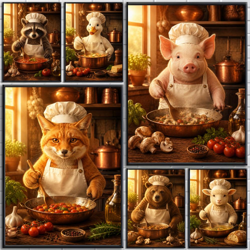 Funny Animal Chef Kitchen Cook - Home Cooking Definition review and price