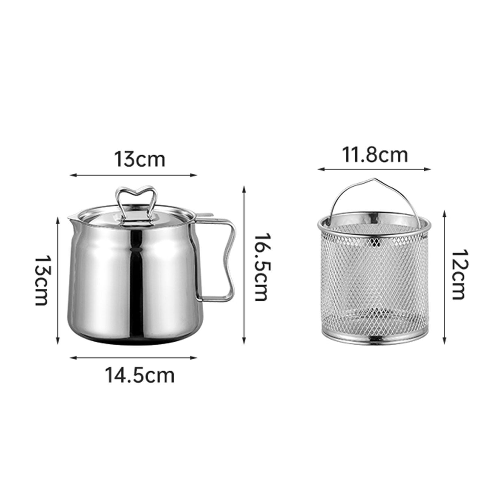 Deep Fryer Set Stainless Oil F - Home Cooking Oil Filter review and price