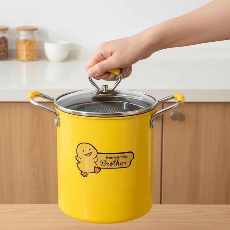 2/3L Deep Fryer Pot Stainless  - Home Cooking Oil Filter review and price