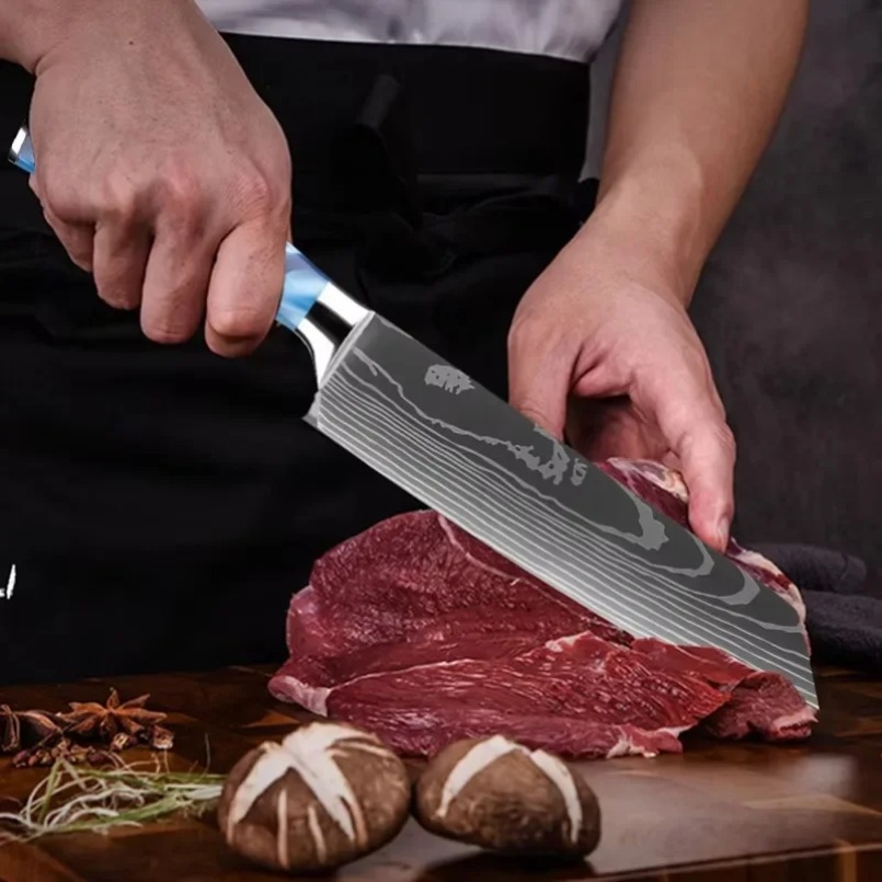 Damascus Patterned Laser Steel - Home Cooking In Japanese review and price