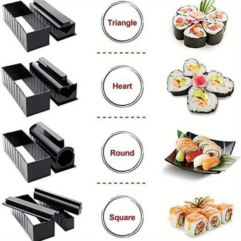 DIY Sushi Roll Maker Kit Rice  - Home Cooking Japanese Food review and price