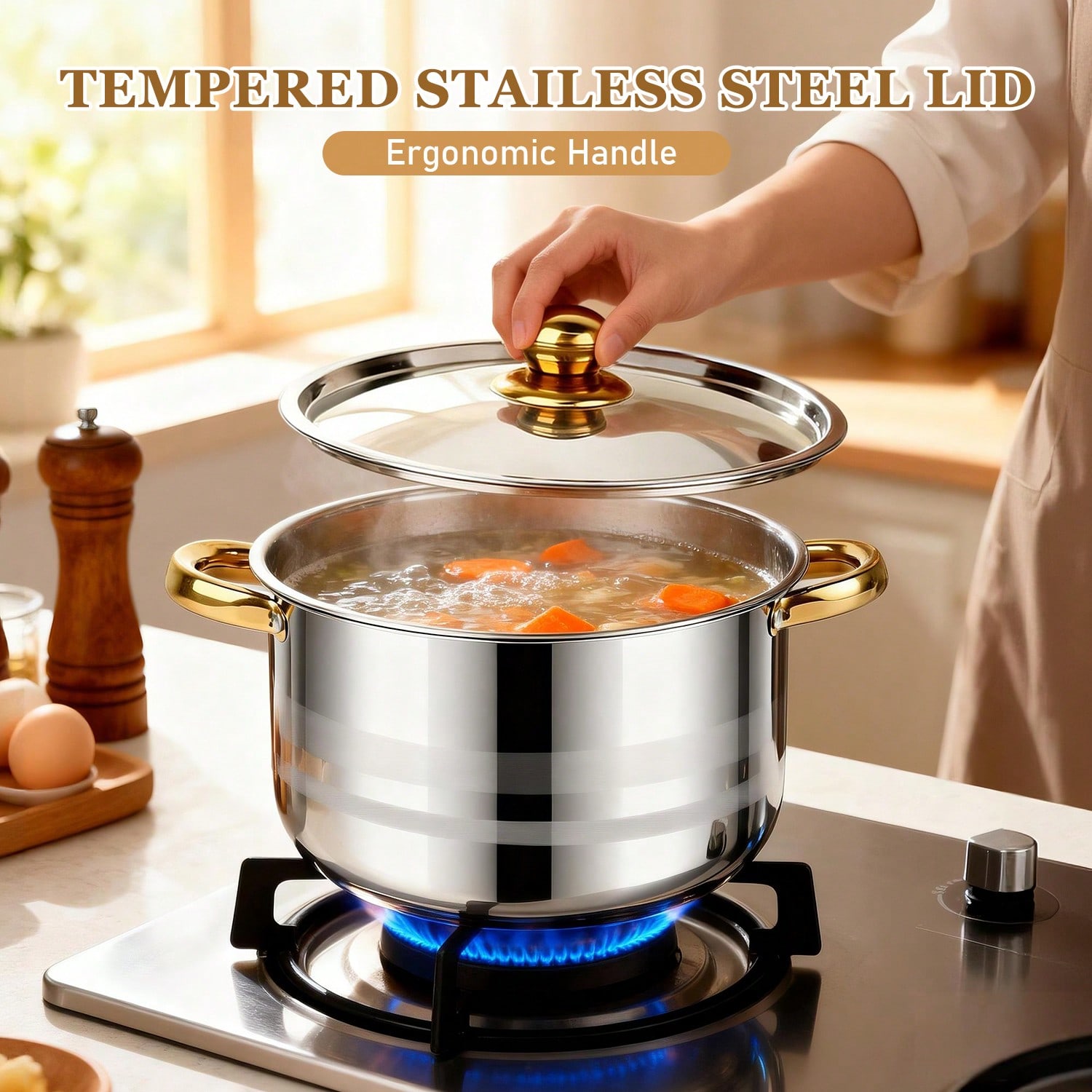 Stainless Steel Pot Set Modern - Home Cooking Restaurant review and price