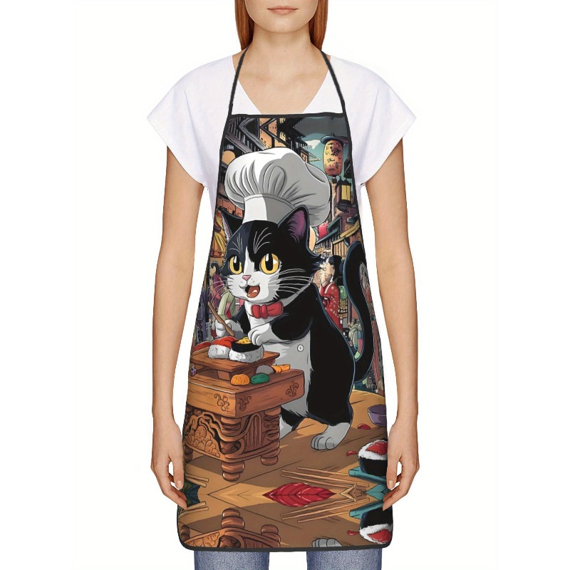 Funny Sushi Chef Cat Cartoon K - Home Cooking Japanese Food review and price